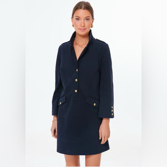 Navy Malia Dress - Picture 3 of 4